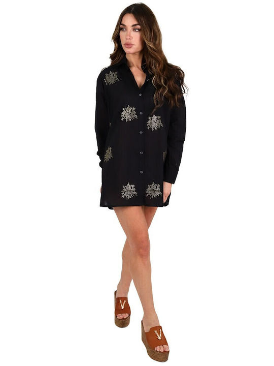 Aquablue Women's Caftan Beachwear Black