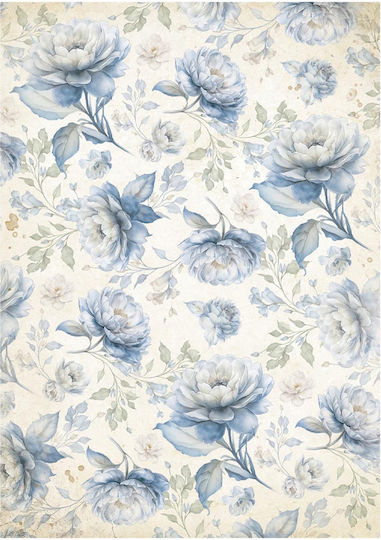Комплект от 8 оризови хартии за декупаж Stamperia 10.5×14.8см Timeless