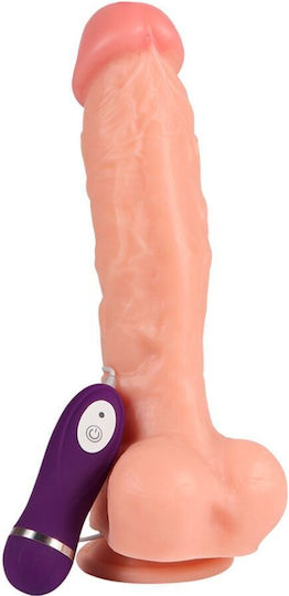 Shequ Apolo Ρεαλιστικός Δονητής με Remote Control Flesh