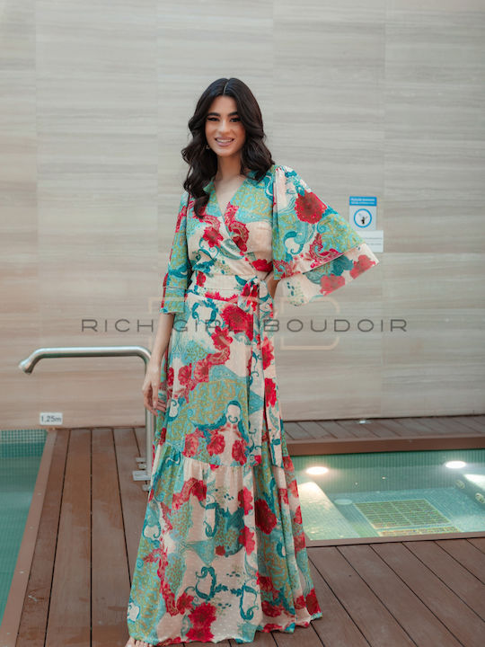 Set with Skirt Floral Green