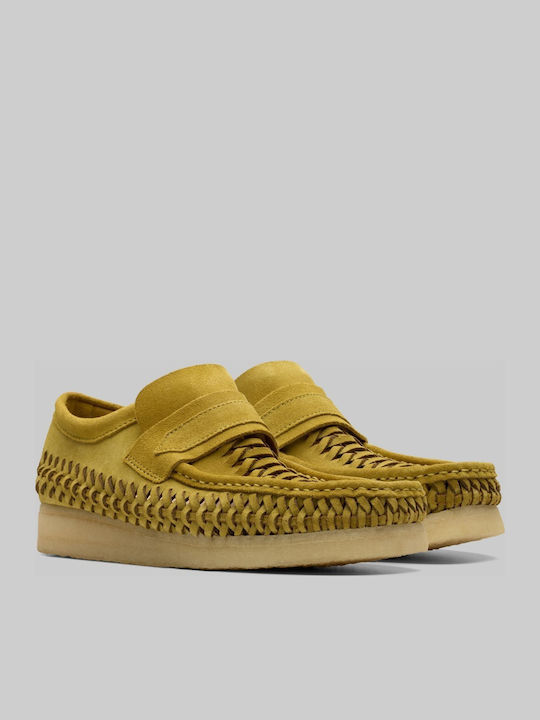 Wbloafer Weave Men's Suede Moccasins Green