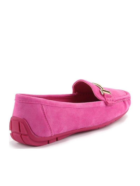 Women's Moccasins in Fuchsia Color