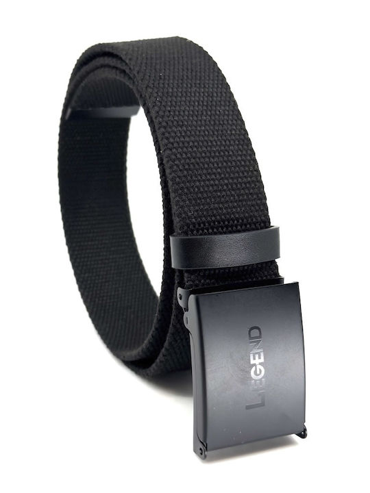 Men's Belt Fabric Black