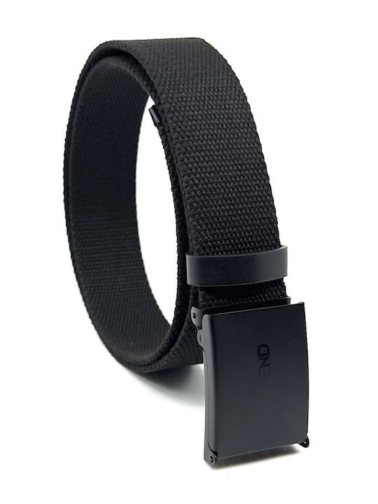 Men's Belt Fabric Black