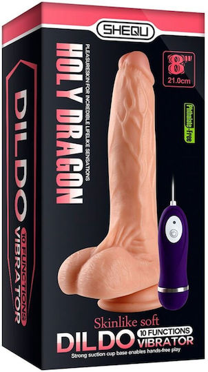 Shequ Holy Dragon Realistisch Vibrator mit Fernbedienung Fleisch