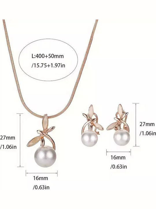 Set De Bijuterii Cu Perle Set De Bijuterii Cu Perle