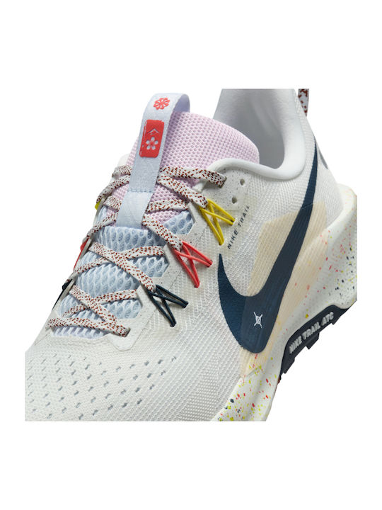 Pegasus Trail 5 Sport Shoes Trail Running Summit White / Football Grey / Pink Foam / Armory Navy