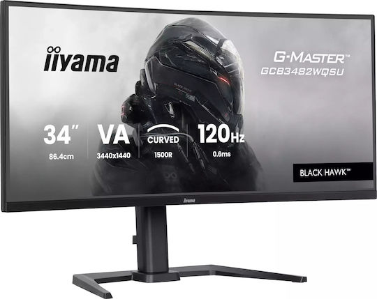 Iiyama GCB3482WQSU-B1 Gaming Monitor Curbat Ultrawide VA HDR 34" QHD 3440x1440