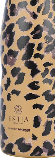 Estia Travel Flask Save The Aegean Recyclable Thermos Bottle Stainless Steel BPA Free 500ml Spotted Prowl