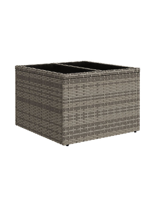 Zweisitziges Sofa Außenbereich Rattan mit Kissen 55x55x37cm