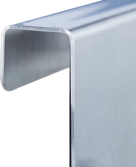 Relaxdays Inox Door Hook 6.5x7x5cm