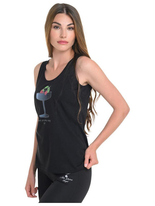 Women's Blouse Sleeveless Black