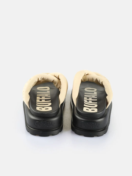 Women's Flat Sandals Flatforms in Beige Color