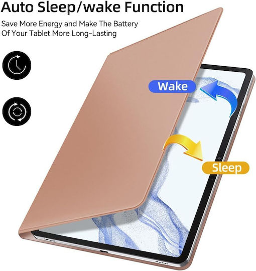 Revomag Flip Cover Ροζ Χρυσή (Samsung Galaxy Tab S10+, S9+)