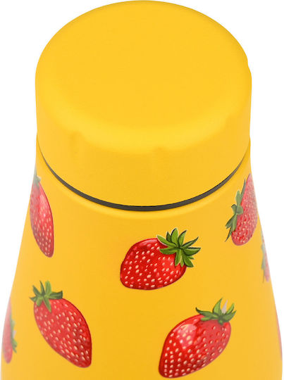 Estia Travel Flask Save the Aegean Ανακυκλώσιμο Μπουκάλι Θερμός Ανοξείδωτο BPA Free 500ml Berry Bright