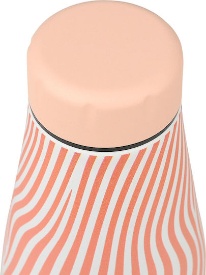 Estia Travel Flask Save the Aegean Flasche Thermosflasche Rostfreier Stahl BPA Frei 500ml Soft Ripple