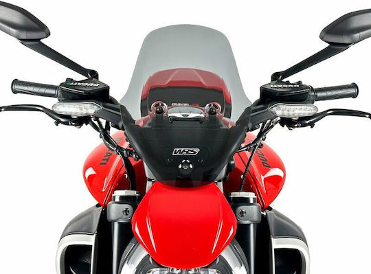 WRS Transparentes Visier Motorrad für Ducati Diavel DU029FS