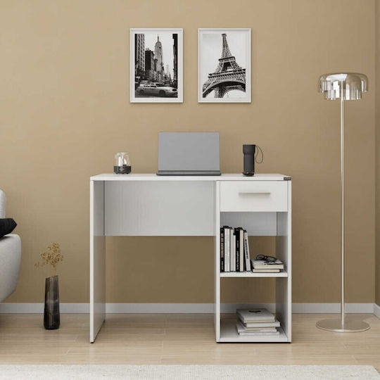 Бюро Concept Pc Дървено Бяло 90x52x75см