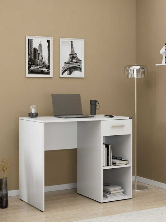 Desk Concept Pc Wooden White 90x52x75cm