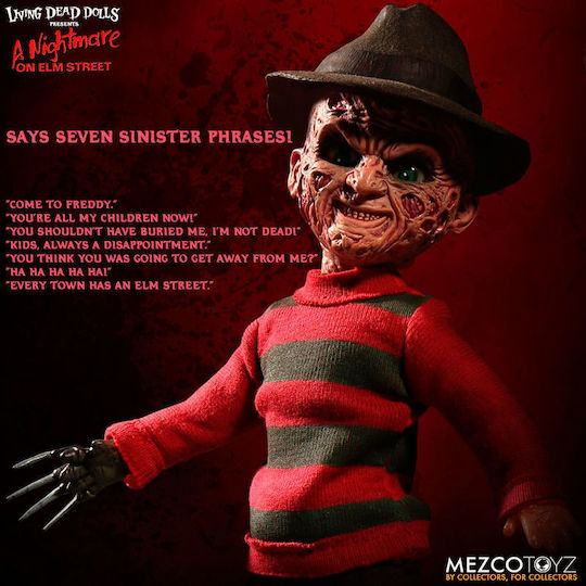 Mezco Toys Nightmare On Elm Street - Freddy Krueger Talking Κούκλα (25cm) Φιγούρα 25εκ.