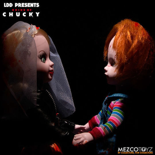 Păpuși Chucky Chucky & Tiffany Living Dead, set de 2 bucăți, 25cm