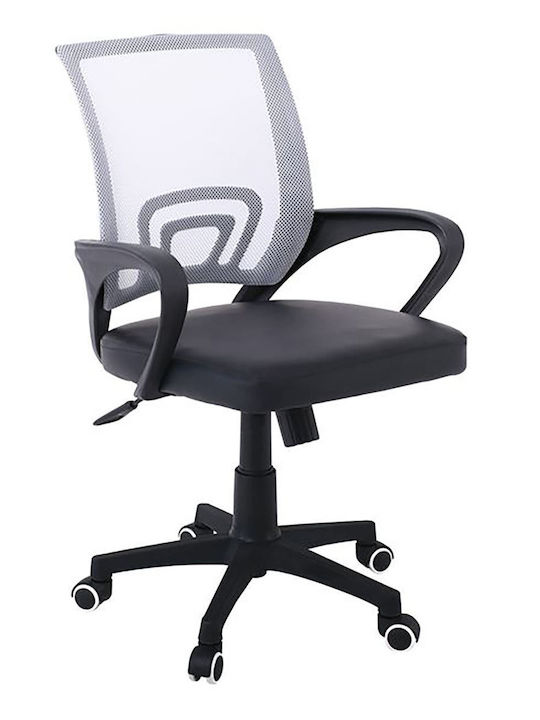 Woodwell BF2101-P Καρέκλα Γραφείου με Ανάκλιση Γκρι / Μαύρο