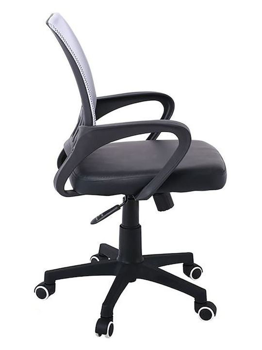 Woodwell BF2101-P Καρέκλα Γραφείου με Ανάκλιση Γκρι / Μαύρο