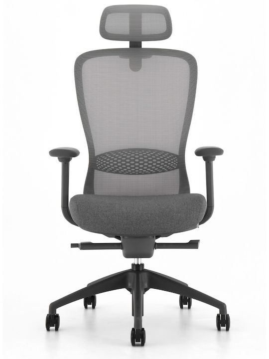 ErgoAction Action Chair VX Καρέκλα Γραφείου με Ρυθμιζόμενα Μπράτσα Grey / Σκούρο Γκρι