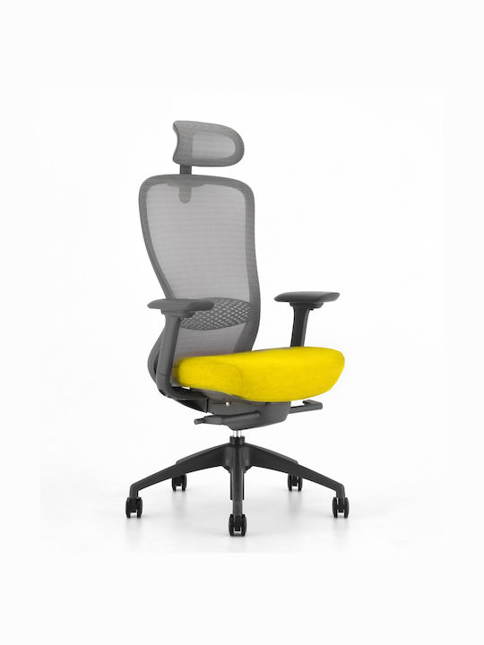 ErgoAction Action Chair VX Καρέκλα Γραφείου με Ρυθμιζόμενα Μπράτσα Grey / Σκούρο Γκρι