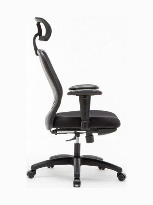 Office Products Zakynthos Office Chair with Adjustable Arms Black
