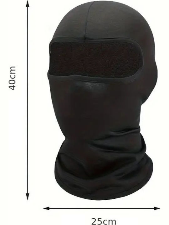 Full Face Unisex Beanie Knitted in Black color
