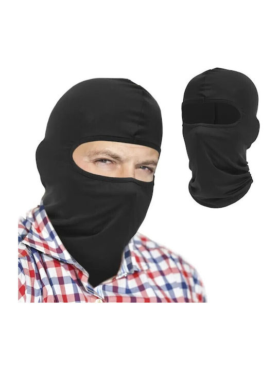 Full Face Unisex Beanie Knitted in Black color