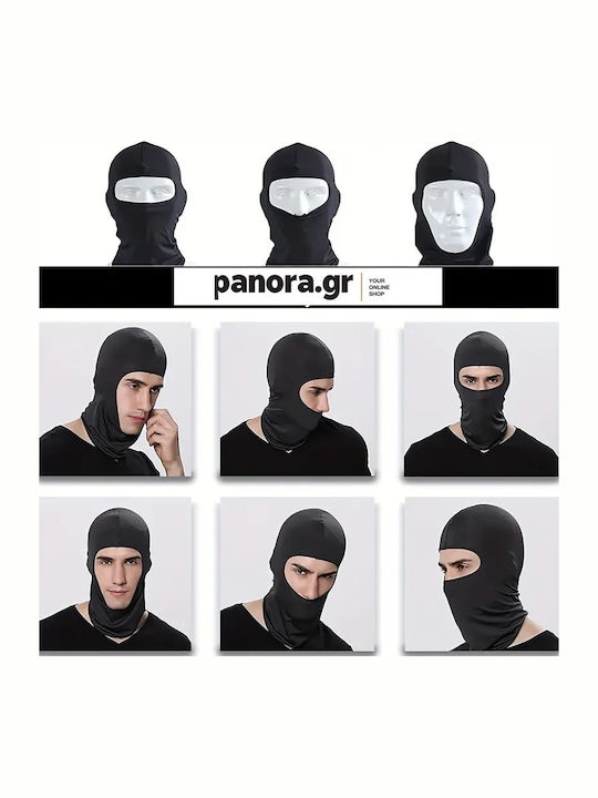 Full Face Unisex Beanie Knitted in Black color