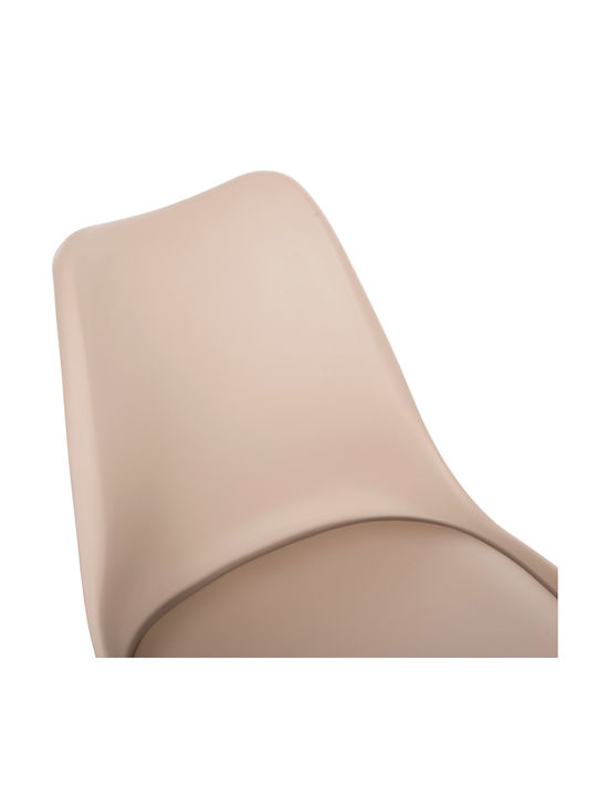 Vegas Kitchen Polypropylene Chair Cappuccino 48x52x81cm 4pcs