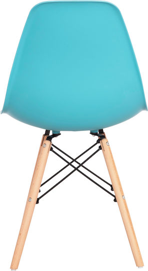 Twist PP Kitchen Polypropylene Chair Blue 46x50x82cm 4pcs