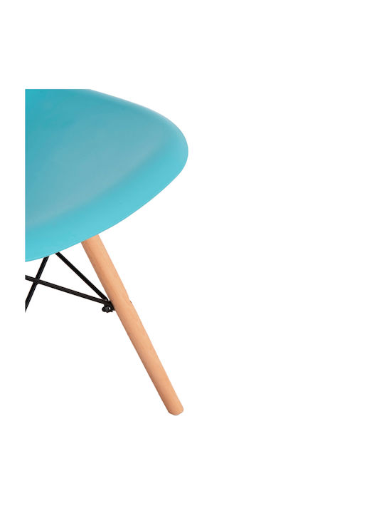Twist PP Kitchen Polypropylene Chair Blue 46x50x82cm 4pcs