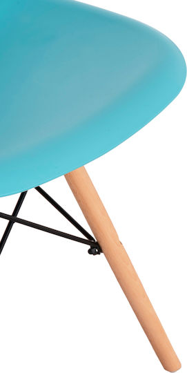 Twist PP Kitchen Polypropylene Chair Blue 46x50x82cm 4pcs
