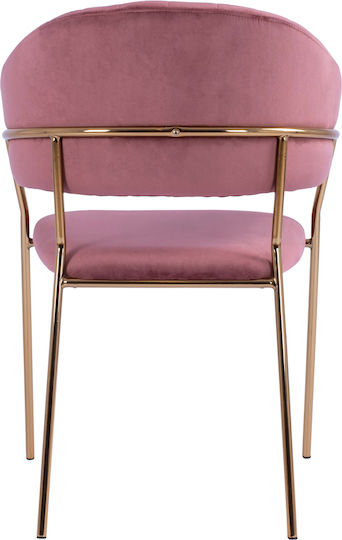 Theodore Dining Room Velvet Armchair Rotten Apple 55x50x82cm