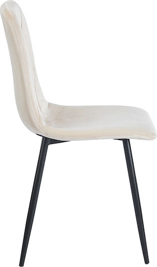 Eva Stühle Speisesaal Beige 1Stück 66x47x67cm