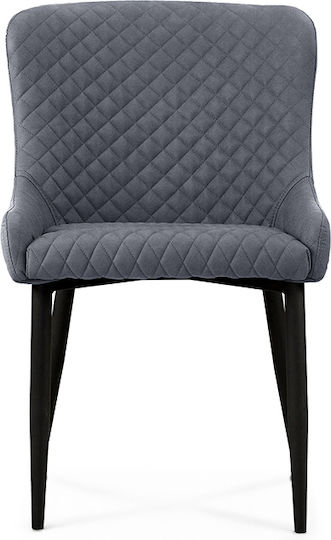 Lion Dining Room Fabric Chair Grey 48x55x50cm