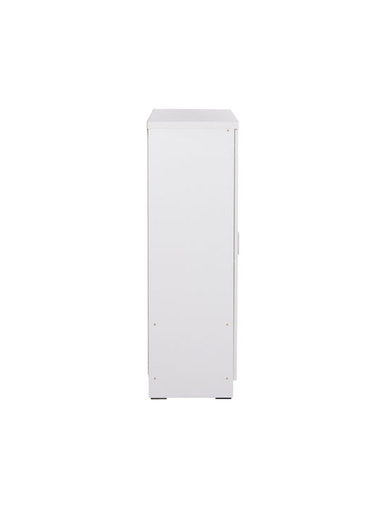 Bailey Τρίφυλλη Ντουλάπα Λευκή 116x40x123cm