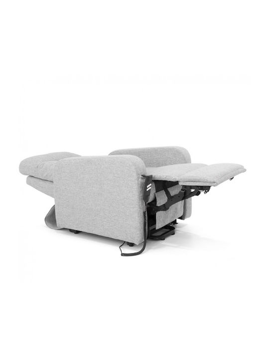 Nora Relax Armchair with Footstool Beige 80x90x108cm