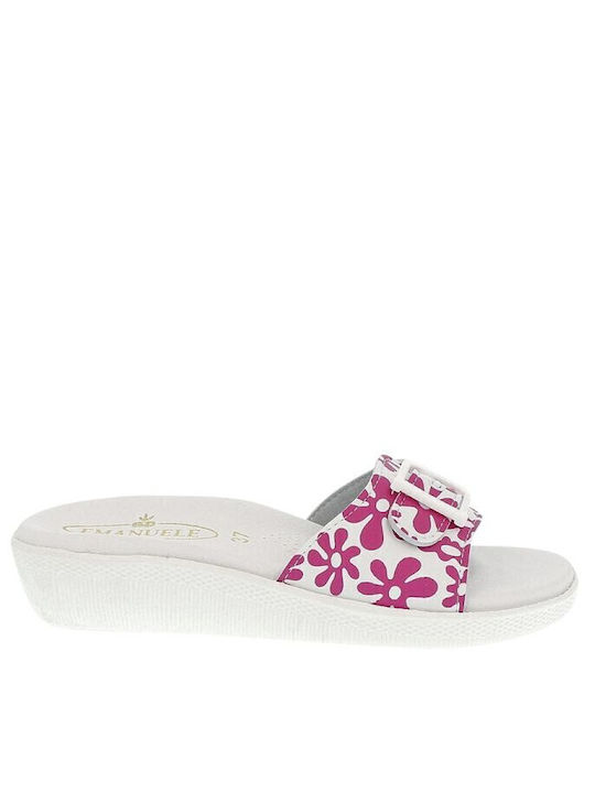 Emanuele Damen Anatomische Holzschuhe Fuchsia