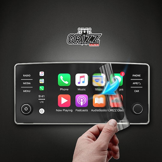 GrizzGlass Matte Screen Protector for Volkswagen Up for Seat Ateca 2020