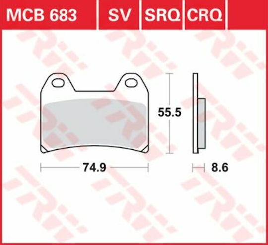 TRW Motorcycle Brake Pads Lukas Brake Pads for Ktm / Yamaha / Aprilia for Aprilia Dorsoduro / Dorsoduro 750 / RST 1000 / RSV 1000 / Tuono / RSV4 Ducati Hypermotard / Monster / Multistrada Ktm DUKE / 640 Duke / 1290 Super Adventure Yamaha XJR