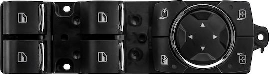 NTY Car Window Switch for Ford Mondeo Mercedes-Benz V Scania S Black