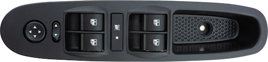NTY Fensterheberschalter Auto für Fiat Punkt 2008 Schwarz