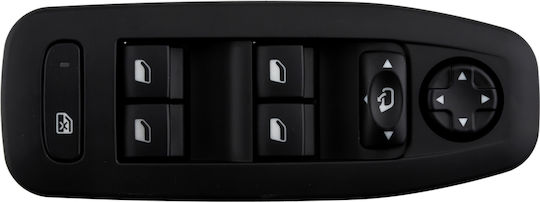 NTY Fensterheberschalter Auto für Peugeot 2008 Schwarz