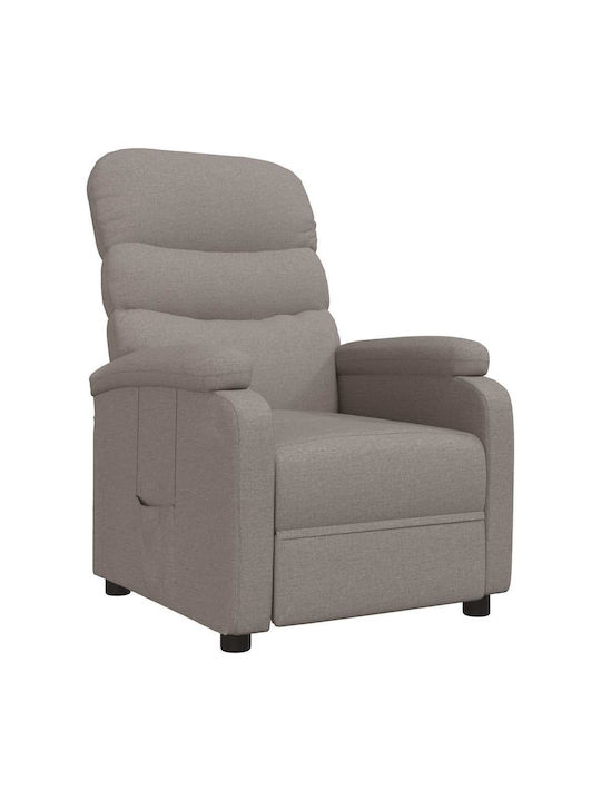 Πολυθρόνα Relax με Υποπόδιο Taupe 75x91x101cm