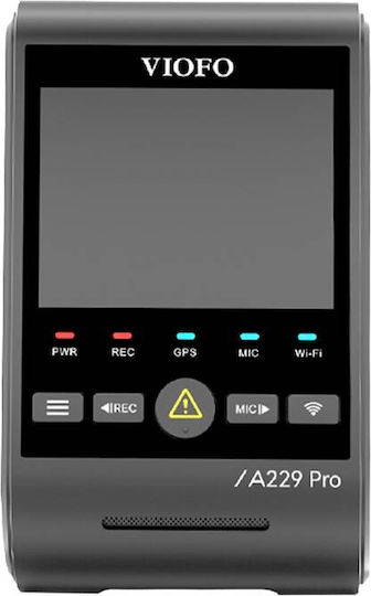 Viofo A229 Pro 2ch 4K Car DVR Set with Rear Camera, 2.4" Display